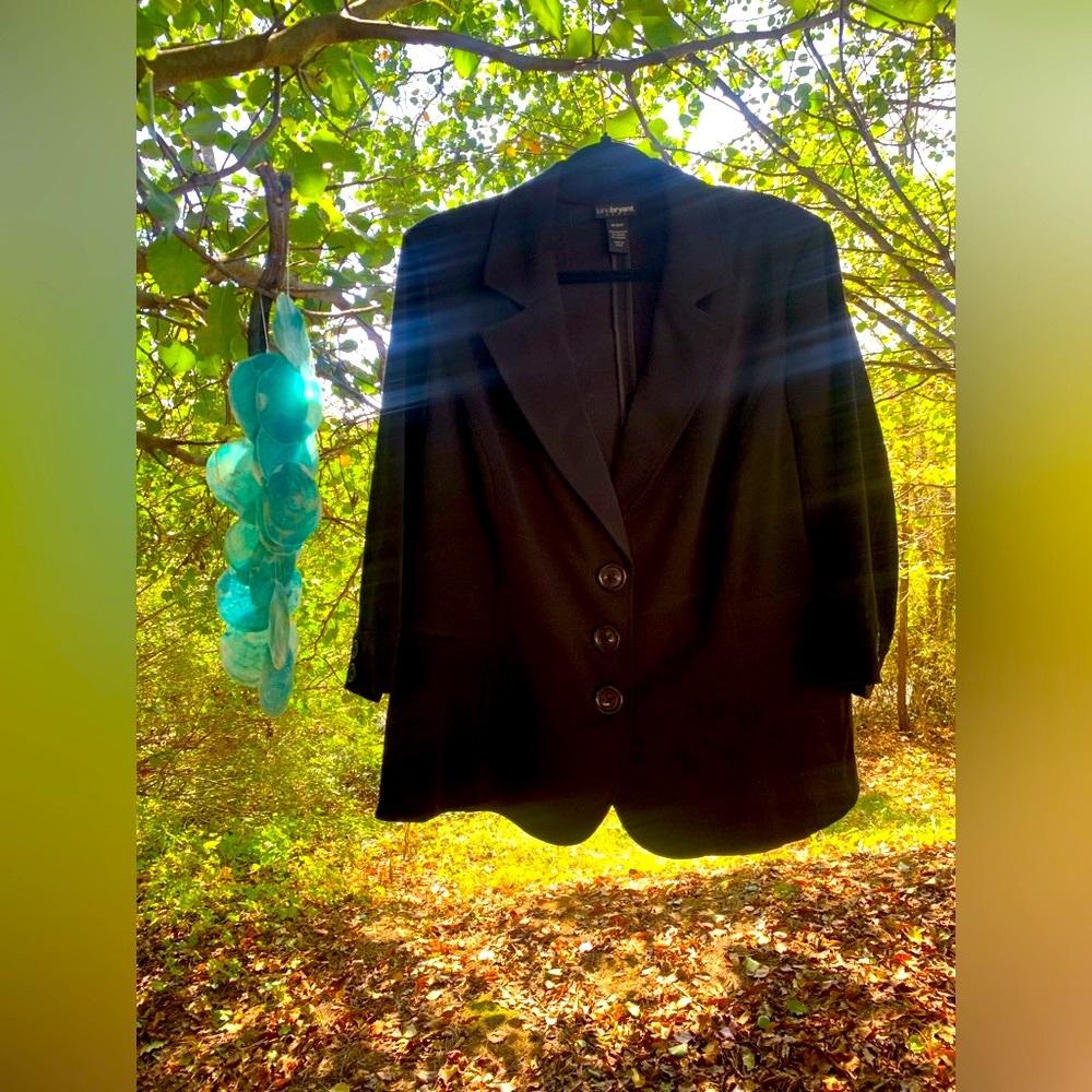 Black Lane Bryant Blazer 3/4 sleeve 18/20W